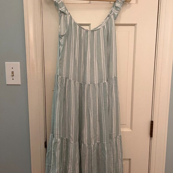 Rails Midi Dress in Juniper Stripe - Picture 2 of 4